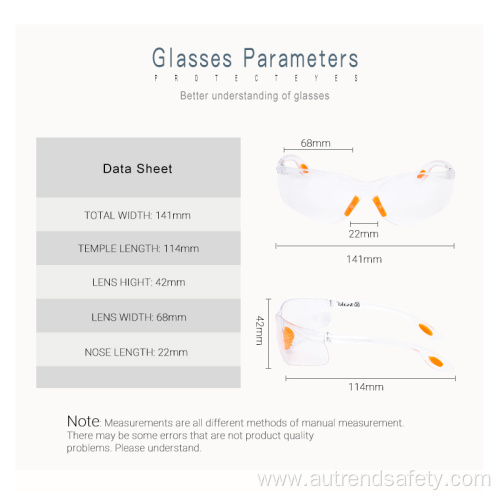 Anti Fog Safety Glasses